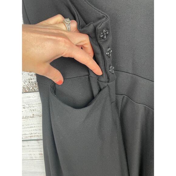 Snag Snagafore Pinafore Dress Black Tie Straps size G 24/26 Soft Stretch Punk - Picture 6 of 12